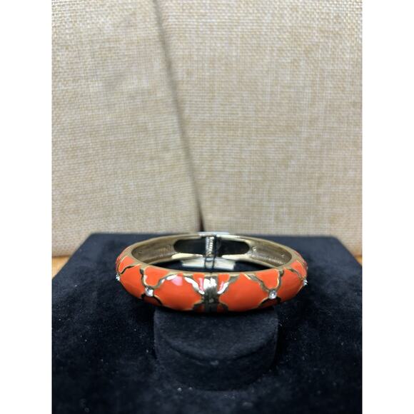 Sequin Nordstrom Multicolor Gold Tone Statement Enamel Bangle Bracelet #549 - Picture 1 of 2